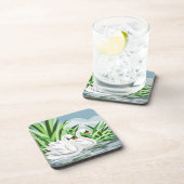 白エレガント白鳥 コースター (右側)