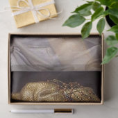 白エレガント真珠のヴィンテージレディ 薄葉紙 (ギフト)