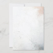 白エレガント真珠21歳の誕生日パーティー 招待状 (裏面)