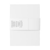 白エレガント石鹸ベリーバンド 招待状ベリーバンド (裏面例)