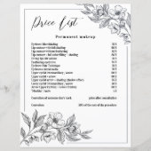 白エレガント紅花美しい価格表 (正面)