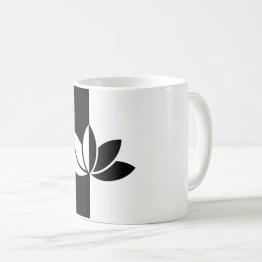 白エレガント紅蓮 コーヒーマグカップ (正面右)
