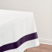 白エレガント紫の花の結婚テーブルクロス テーブルクロス (インサイチュ)