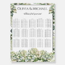 白エレガント緑の水色フローラ