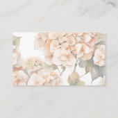 白エレガント緑オレンジボホ水彩フローラ エンクロージャーカード (裏面)