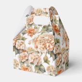 白エレガント緑オレンジボホ水彩フローラ フェイバーボックス (裏面サイド)