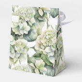 白エレガント緑水彩フローラ フェイバーボックス (裏面サイド)