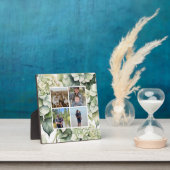 白エレガント緑水彩フローラ フォトプラーク (インサイチュ)