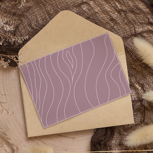 白エレガント線ミニマル日付カードの保存 セーブザデート