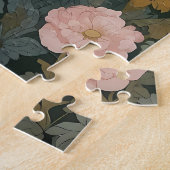 白エレガント羊ウィリアムインスパイアモリス ジグソーパズル (側面)