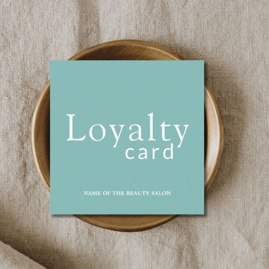 白エレガント美しいサロンロイヤリティカード ロイヤリティカード