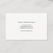 白エレガント美しいフェイク金ゴールドコンサルタント 名刺 (裏面)