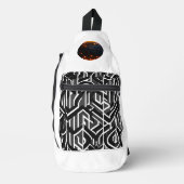 白エレガント背景の3D AMOLED - スリングバッグ (正面)