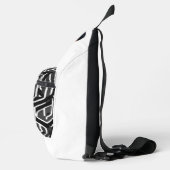 白エレガント背景の3D AMOLED - スリングバッグ (右)