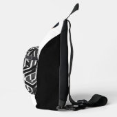 白エレガント背景の3D AMOLED - スリングバッグ (右)