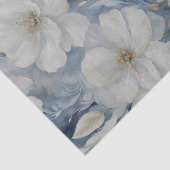 白エレガント色で繊細な緑の離れ花 薄葉紙 (詳細)