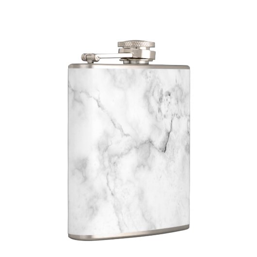 白エレガント色のフェイク大理石 フラスク (右)