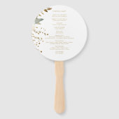 白エレガント色 |フローラの結婚色 ハンドファン (裏面)