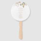 白エレガント色 |フローラの結婚色 ハンドファン (正面)