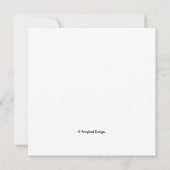 白エレガント花アー素晴らしト悔やみや弔慰 カード (裏面)