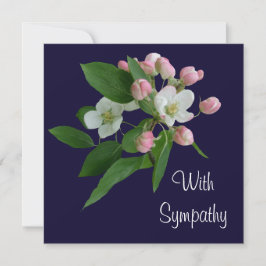 白エレガント花アー素晴らしト悔やみや弔慰 カード