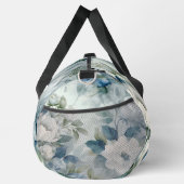 白エレガント花柄 ダッフルバッグ (右)