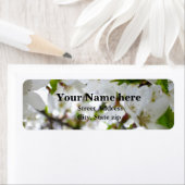 白エレガント花白花 ラベル (インサイチュ)