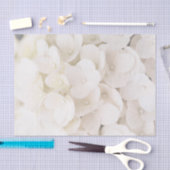 白エレガント花花びらフローラティッシュペーパー 薄葉紙 (クラフト)