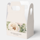 白エレガント花花花束水彩 フェイバーボックス (オープン)