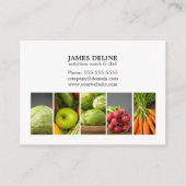 白エレガント菜の栄養シェフ 名刺 (正面)