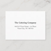 白エレガント菜の栄養シェフ 名刺 (裏面)