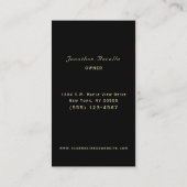 白エレガント葡萄ワイナリー名刺 名刺 (裏面)