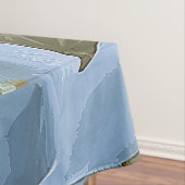 白エレガント蓮のアクリル作品 | テーブルクロス (インサイチュ)