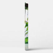 白エレガント蓮の花パーソナライズされた名 Case-Mate iPhoneケース (裏面 / 左)