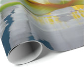 白エレガント蓮 ラッピングペーパー (ロールコーナー)