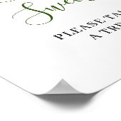 白エレガント蘭の愛は甘い結婚しるし ポスター (角)