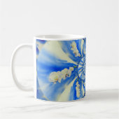 白エレガント蘭の水絵を描色 コーヒーマグカップ (左)