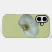 白エレガント蘭の花植物学 Case-Mate iPhoneケース (裏面 (横))