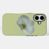 白エレガント蘭の花植物学 Case-Mate iPhoneケース (裏面 (横))