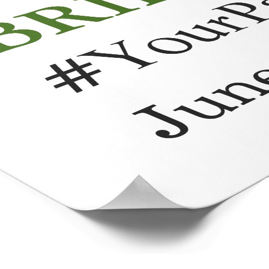 白エレガント蘭ブライダルシャワーフォトフレーム ポスター (角)