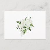 白エレガント蘭ボヘミアン結婚ズ詳細 エンクロージャーカード (裏面)