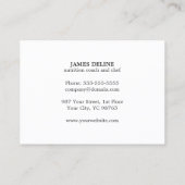 白エレガント野菜ケータリング 名刺 (裏面)