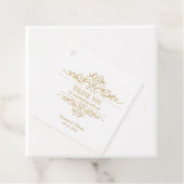 白エレガント金の結婚枠 フェイバータグ (インサイチュ)