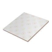 白エレガント金ゴールドクラウンスターバスト タイル (側面)