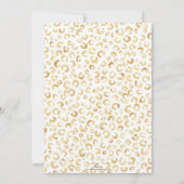 白エレガント金ゴールドグリッターヒョウアニマルプリント (裏面)