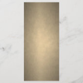 白エレガント金ゴールドシンプル結婚の メニュー (裏面)