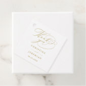 白エレガント金ゴールドスクリプ結婚ト フェイバータグ (インサイチュ)