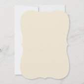 白エレガント金ゴールドフローラブライダルシャワー 招待状 (裏面)