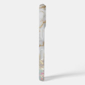 白エレガント金ゴールド大理石グリッターユニーク Case-Mate iPhoneケース (裏面 / 右)