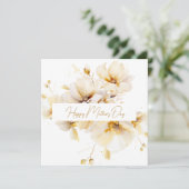 白エレガント金ゴールド花母の日 シーズンカード (スタンド正面)